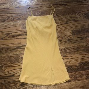 COPY - Linen slit mini dress